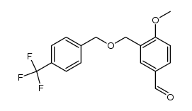 4-methoxy-3-({[4-(trifluoromethyl)benzyl]oxy}methyl)benzaldehyde Structure