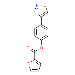 4-(1,2,3-Thiadiazol-4-yl)phenyl 2-furoate结构式
