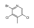 2-BroMo-3,5-dichloro-4-Methylpyridine structure