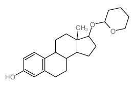 17beta-Estradiol 3-tetrahydropyranyl ether结构式
