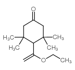 4-(1-乙氧代乙烯基)-3,3,5,5-四甲基-环己酮结构式