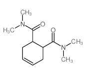 N,N,N,N-tetramethylcyclohex-3-ene-1,6-dicarboxamide结构式