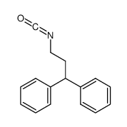 3,3-二苯基丙基异氰酸酯结构式