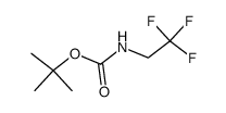 (2,2,2-三氟乙基)氨基甲酸叔丁酯结构式