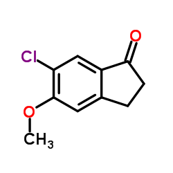 6-Chloro-5-methoxy-1-indanone Structure