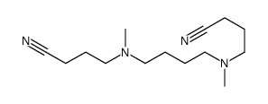 4-[4-[3-cyanopropyl(methyl)amino]butyl-methylamino]butanenitrile Structure
