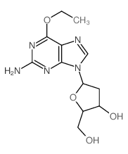 Guanosine,2'-deoxy-6-O-ethyl- Structure