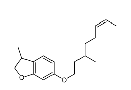 6-(3,7-dimethyloct-6-enoxy)-3-methyl-2,3-dihydro-1-benzofuran结构式