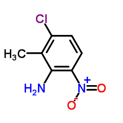 2-氨基-6-氯-3-硝基甲苯结构式