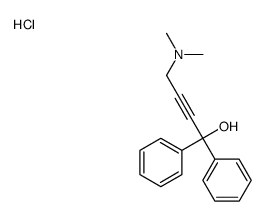 4-(dimethylamino)-1,1-diphenylbut-2-yn-1-ol,hydrochloride结构式