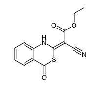 cyano-((E)-4-oxo-1,4-dihydro-benzo[d][1,3]thiazin-2-ylidene)-acetic acid ethyl ester Structure