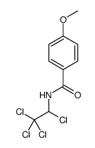 4-methoxy-N-(1,2,2,2-tetrachloroethyl)benzamide Structure