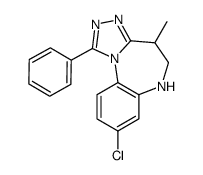 8-Chloro-5,6-dihydro-4-methyl-1-phenyl-4H-[1,2,4]triazolo[4,3-a][1,5]benzodiazepine Structure