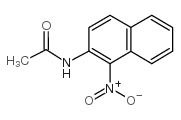 N-(1-硝基-2-萘基)乙酰胺结构式
