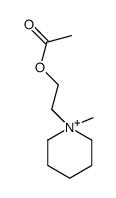 2-(1-methylpiperidin-1-ium-1-yl)ethyl acetate Structure