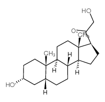 3alpha,21-dihydroxy-5beta-pregnan-20-one Structure