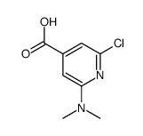 2-chloro-6-(dimethylamino)pyridine-4-carboxylic acid Structure