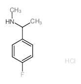 1-(4-氟苯基)-N-甲基乙胺结构式