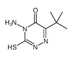 3-thio-4-amino-6-t-butyl-1,2,4-triazine-5-one Structure