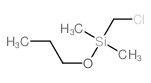 chloromethyl-dimethyl-propoxy-silane结构式