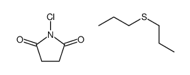1-chloropyrrolidine-2,5-dione,1-propylsulfanylpropane结构式