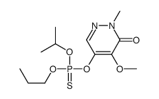 4-methoxy-2-methyl-5-[propan-2-yloxy(propoxy)phosphinothioyl]oxypyridazin-3-one Structure