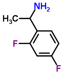 1-(2',4'-二氟苯基)乙胺结构式