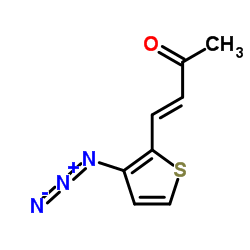 (3E)-4-(3-Azido-2-thienyl)-3-buten-2-one Structure