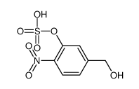 [5-(hydroxymethyl)-2-nitrophenyl] hydrogen sulfate结构式