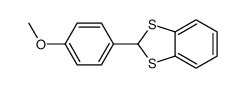 2-(4-methoxyphenyl)-1,3-benzodithiole结构式