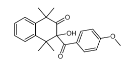 3-Hydroxy-3-(4-methoxy-benzoyl)-1,1,4,4-tetramethyl-3,4-dihydro-1H-naphthalen-2-one Structure