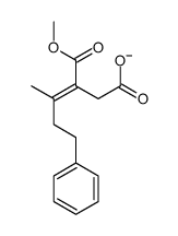 3-methoxycarbonyl-4-methyl-6-phenylhex-3-enoate Structure