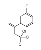 1-fluoro-3-(4,4,4-trichlorobut-1-en-2-yl)benzene结构式