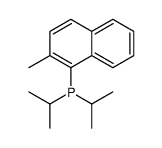 (2-methylnaphthalen-1-yl)-di(propan-2-yl)phosphane结构式