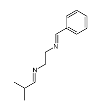 N-[2-(benzylideneamino)ethyl]-2-methylpropan-1-imine结构式