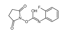 (2,5-dioxopyrrolidin-1-yl) N-(2-fluorophenyl)carbamate结构式