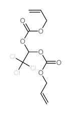 prop-2-enyl (2,2,2-trichloro-1-prop-2-enoxycarbonyloxy-ethyl) carbonate结构式