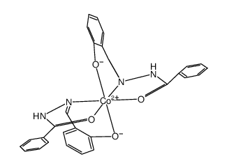 Co[salicylaldehyde benzoylhydrazonate]2 Structure