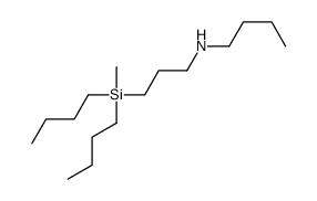 N-[3-[dibutyl(methyl)silyl]propyl]butan-1-amine结构式