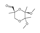 (2S,5R,6R)-5,6-dimethoxy-2,5,6-trimethyl-[1,4]-dioxane-2-carbaldehyde Structure