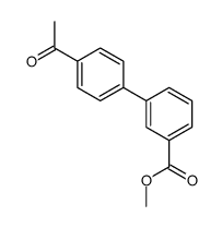 4-乙酰基-[1,1-联苯]-3-羧酸甲酯结构式