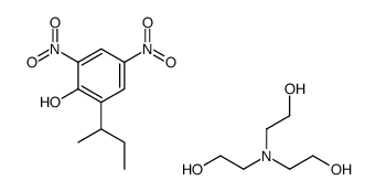 2-仲丁基-4,6-二硝基苯酚三乙醇胺结构式