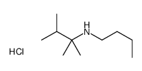 N-butyl-2,3-dimethylbutan-2-amine,hydrochloride Structure
