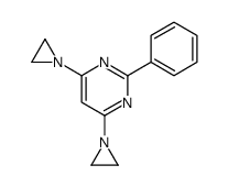 4,6-bis(aziridin-1-yl)-2-phenylpyrimidine结构式