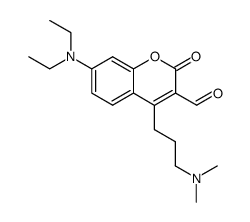 7-Diethylamino-4-(3-dimethylamino-propyl)-2-oxo-2H-chromene-3-carbaldehyde Structure