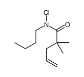 N-butyl-N-chloro-2,2-dimethylpent-4-enamide Structure