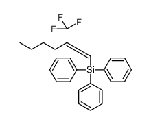 triphenyl-[2-(trifluoromethyl)hex-1-enyl]silane Structure