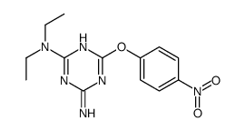 2-N,2-N-diethyl-6-(4-nitrophenoxy)-1,3,5-triazine-2,4-diamine Structure