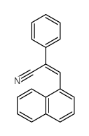 Benzeneacetonitrile, a-(1-naphthalenylmethylene)- Structure