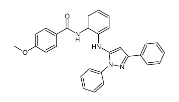 N-[2-[(2,5-diphenylpyrazol-3-yl)amino]phenyl]-4-methoxybenzamide Structure